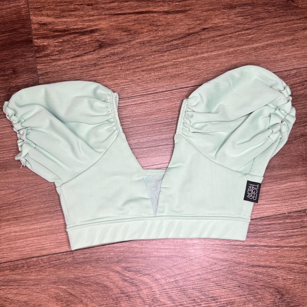 Mint Green Tiger Friday Damsel Top CXS